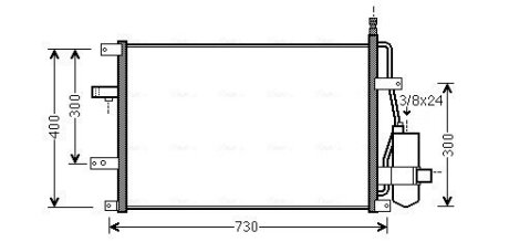 Автозапчасть AVA COOLING VO5107D