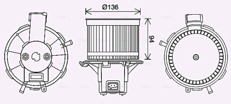 Автозапчасть AVA COOLING FT8465