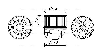 Автозапчасть AVA COOLING FD8631