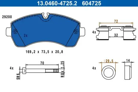 Автозапчасть ATE 13046047252