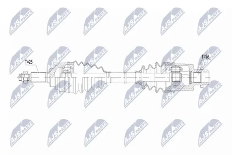 DRIVESHAFT NTY NPW-SU-073