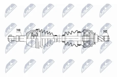 Фото driveshaft NTY NPW-PL-180 DRIVESHAFT NTY NPW-PL-180