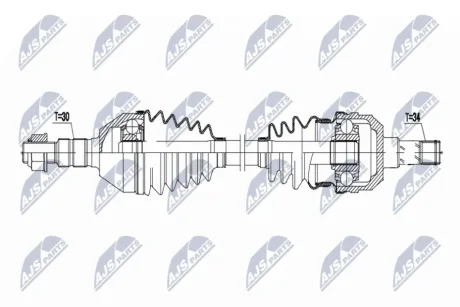 DRIVESHAFT NTY NPW-PL-164