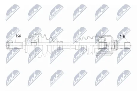 DRIVESHAFT NTY NPW-PE-125