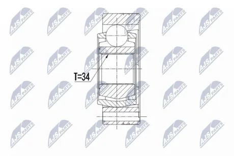 INNER CV JOINT NTY NPW-VW-122