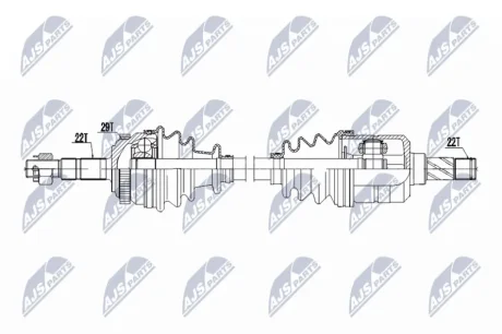 DRIVESHAFT NTY NPW-PL-162