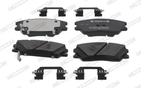 Колодки тормозные (передние) Kia Soul 1.6T-GDI 19- FERODO FDB5418