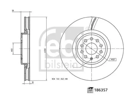 Автозапчасть FEBI BILSTEIN 186357