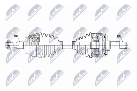 ПОЛУОСЬ NTY NPWME229