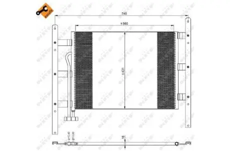 Радіатор кондиціонера NRF 35329