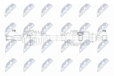 ПОЛУОСЬ NTY NPWRE218