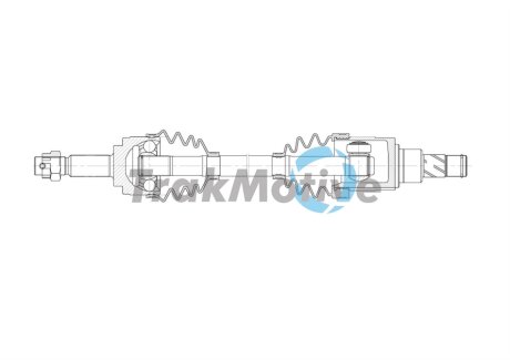 NISSAN Напіввісь передн. лів. MICRA IV (K13K, K13KK) 1.2 10-15 TRAKMOTIVE 30-1994