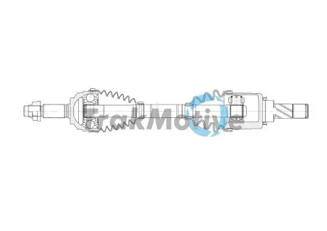 RENAULT Напіввісь передн. лів. CLIO IV (BH) 1.2 16V 12-21 TRAKMOTIVE 30-2066