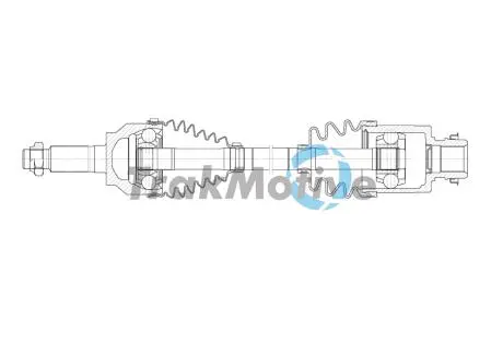 MAZDA Напіввісь передн. прав. 3 03- TRAKMOTIVE 30-2060
