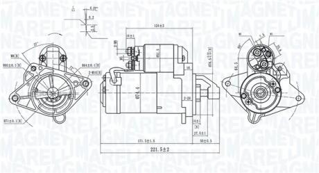 RENAULT Стартер Espace IV, Grand Scenic III, Laguna II,III, Master III, Megane III, Trafic II, Opel Vivaro, Movano, Nissan MAGNETI MARELLI 063721415010