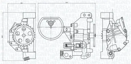 CITROEN Оливний насос Berlingo, Jumper, Jumpy, Boxer, OPEL, LAND ROVER, NISSAN, SUZUKI MAGNETI MARELLI 351516000115