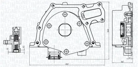 SUZUKI Оливний насос SX4 2.0 DDiS 09-, LANCIA, OPEL, FIAT MAGNETI MARELLI 351516000157