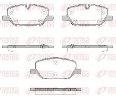 OPEL Гальмівн колодки передн. INSIGNIA B Grand Sport (Z18) 1.5 (68) 17- REMSA 1926.12