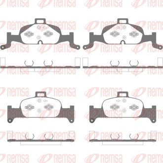 AUDI Гальм. колодки передн. A6 C8 (4A2) 35 TDI Mild Hybrid 19- REMSA 1691.10