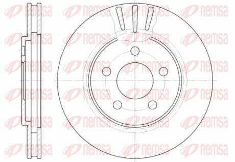 CHRYSLER диск гальмівний STRATUS (JA) 2.0 LE 95-01 REMSA 6947.10