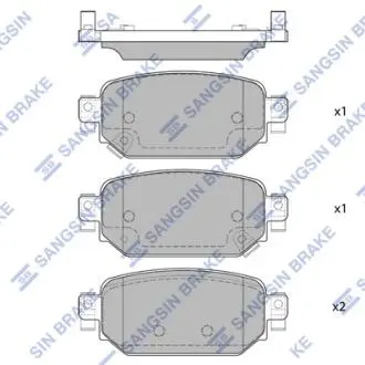 КОЛОДКИ ДИСКОВЫЕ Hi-Q (SANGSIN) SP4178