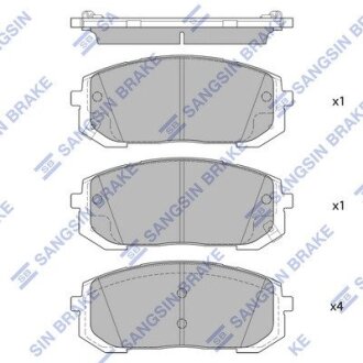 Колодки Hi-Q (SANGSIN) SP4334