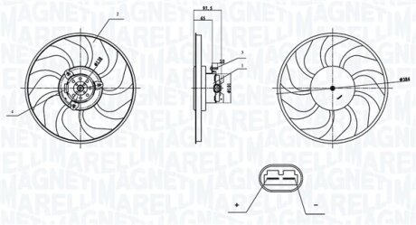 ELEKTROWENTYLATOR CH┼üODNICY RENAULT MAST ER II 2.5 dCi 120 MAGNETI MARELLI 069422903010