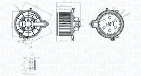 ELEKTROWENTYLATOR KABINY IVECO DAILY III Van 35 S 10 MAGNETI MARELLI 069412782010