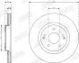 SSANGYONG Диск гальмівн. передн. XLV VAN e-XDi Jurid 563384JC (фото 3)