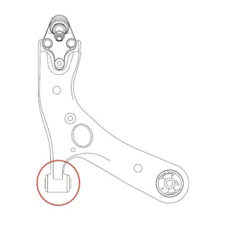 Сайлентблок важеля передня вісь Mitsubishi Lancer 03- CTR GV1035