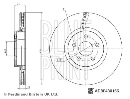 Автозапчасть BLUE PRINT ADBP430166 (фото 1)