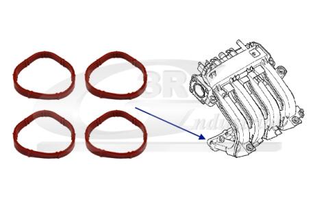 К-кт прокладок (4шт) IN колектора Renault 1.2 16v 3RG 36203