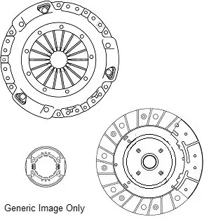 Комплект зчеплення (240mm24z) Nissan X-Trail 2.0|2.2 DCi 01-13 NATIONAL CK9864