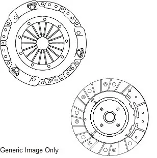 Комплект зчеплення BOXER/JUMPER 10- (258mm) NATIONAL CK10480