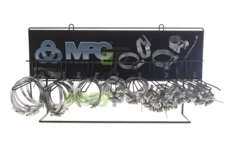 Стенд для хомутів (з хомутами)(10 видів по 10шт) (275*560*185 мм) TRIDON DISPLAY2COMPLETE