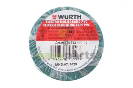Ізострічка зелена (15mmx10m) WURTH 09851092