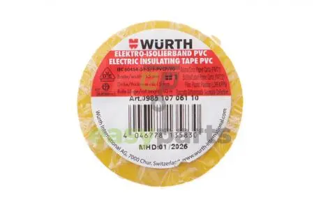 Ізострічка жовта (15mmx10m) WURTH 0985107
