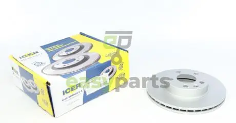 Диск гальмівний (передній) VW T4 90-03 (R15) (280x24) (з покриттям) (вентильований) ICER 78BD3015-2