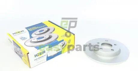 Диск гальмівний (задній) VW T4 91-03 (280x12) (з покриттям) (повний) ICER 78BD3111-2