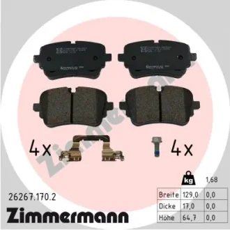 KLOCKI HAM./TY┼ü/ AUDI A6 Allroad C8 20- ZIMMERMANN 262671702