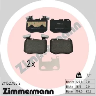 KLOCKI HAM./PRZ/ DB GLC-KLASA /253/ 16- ZIMMERMANN 211521852
