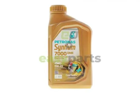Олива 0W20 SYNTIUM 7000 DME (1L) (MB 229.71/MB 229.72) (API SP) (ILSAC GF-6A/ACEA C6) Petronas 70716E18EU