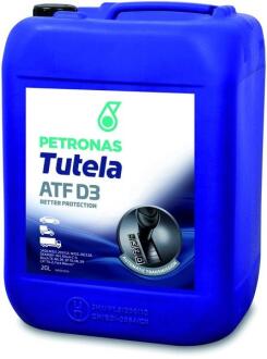 Олива TUTELA ATF D3 (20L) (GM Dexron III-H/Dexron III-G/Allison C4/Ford Mercon) Petronas 76127R41EU