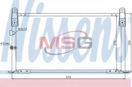 Радіатор кондиціонера NISSENS 940018