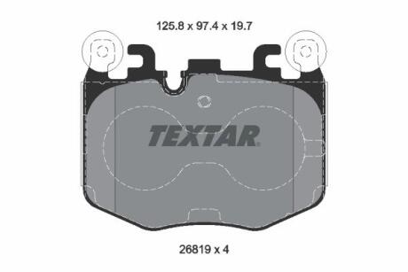 Колодки гальмівні (передні) BMW 5 (G60) 23-/7 (G70) 22- (Brembo) Q+ TEXTAR 2681901 (фото 1)