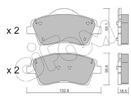 VOLVO гальмівні колодки передн. XC40 17- CIFAM 822-1249-0