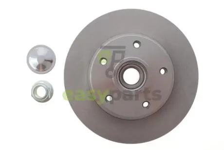Диск гальмівний (задній) Renault Megane IV 15- (260x8) (+ABS) з підшипником Solgy 208170