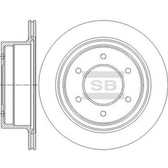 Диск гальмівний Hi-Q (SANGSIN) SD4353