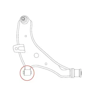 Сайлентблок рычага передняя ось D=48 Toyota Hilux 05-15 Innova CTR GV1027