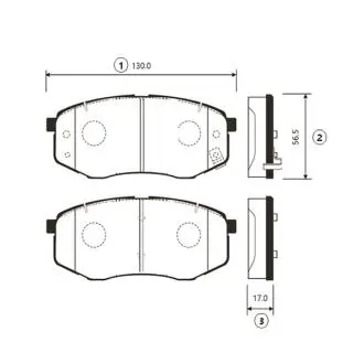 Колодка торм. передн. Hyundai Sonata 09-20 i20/i45 KIA K5 CTR GK1369